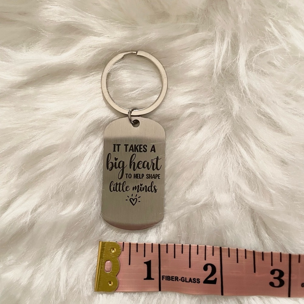 Teacher Appreciation Keychains | 3 Metal Keychains for Teachers - Picture 7 of 11